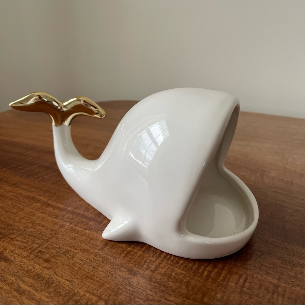 Anthropologie White Whale Trinket Dish - Picture 3 of 10